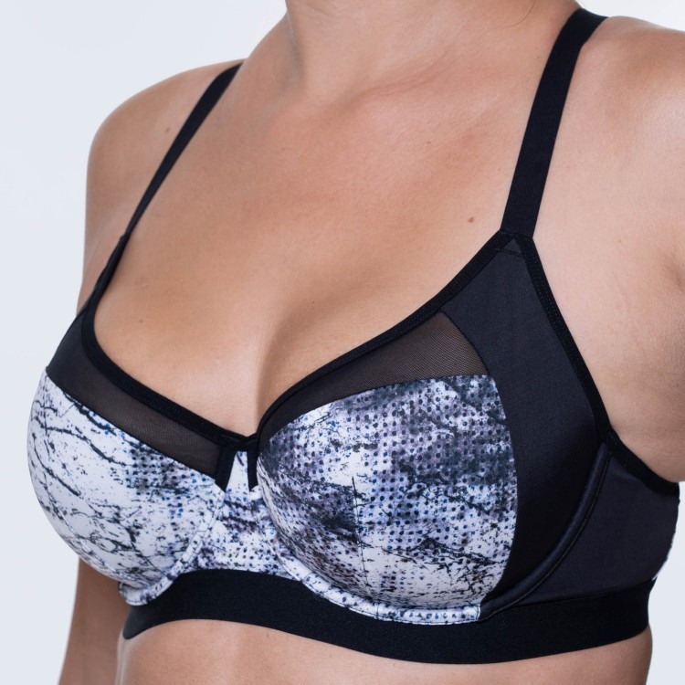 Biustonosz sportowy miękki na fiszbinie