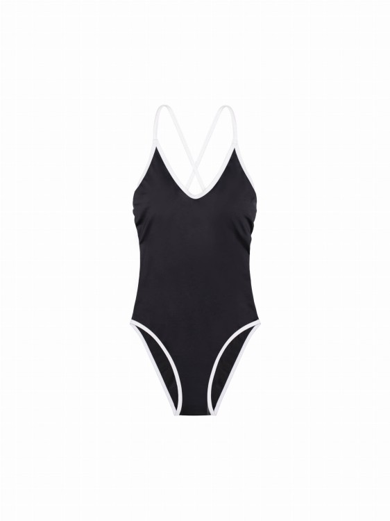 Jednoczęściowy strój kąpielowy w kolorze czarnym