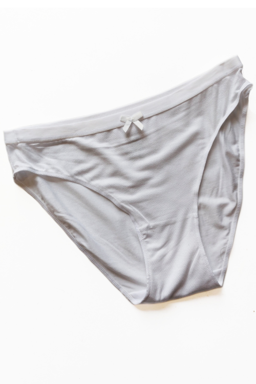 BAMBOO Figi bambusowe, z płaskimi szwami białe