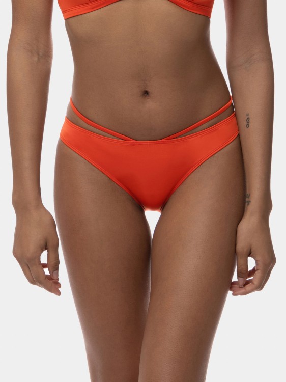Strój kąpielowy bikini w kolorze neonowego pomarańczu