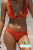Strój kąpielowy bikini w kolorze neonowego pomarańczu