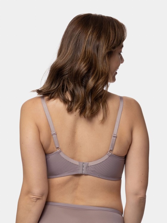 Usztywniany biustonosz na fiszbinie typu T-shirt bra