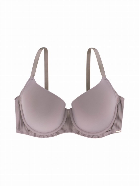 Usztywniany biustonosz na fiszbinie typu T-shirt bra