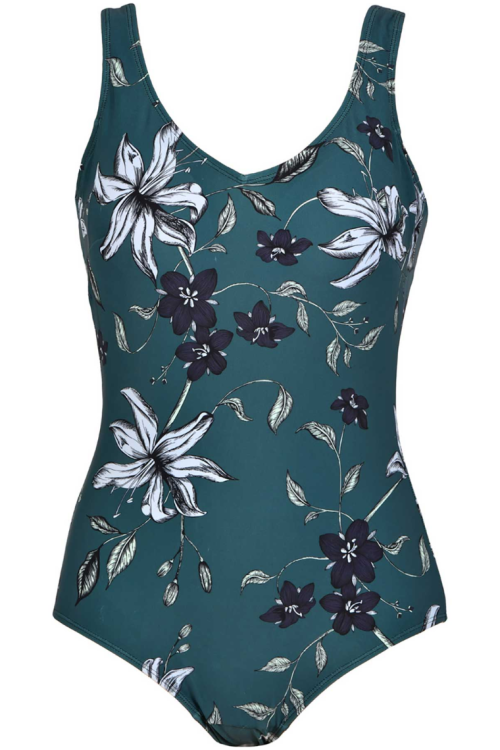 Jednoczęściowy strój kąpielowy modelujący sylwetkę