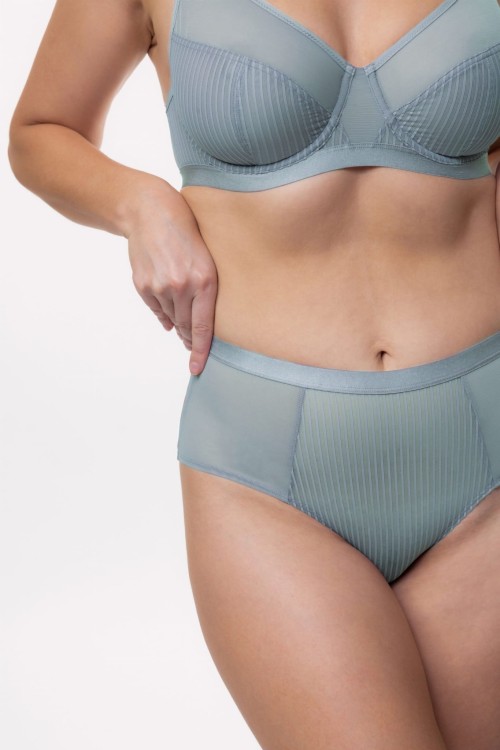 Zabudowany miękki biustonosz na fiszbinie w kolorze miętowym