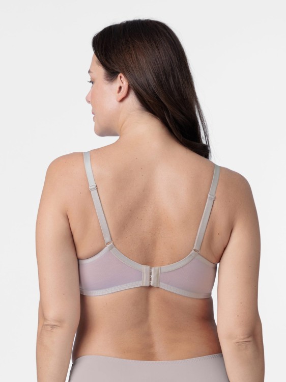 Biustonosz usztywniany na fiszbinie beżowy