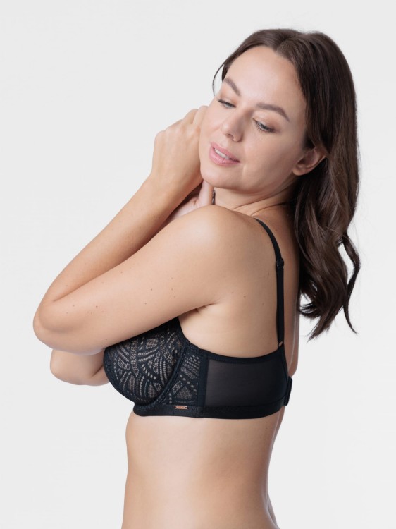 Miękki biustonosz na fiszbinie na większe biusty