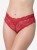 Czerwone koronkowe figi typu hipster