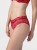 Czerwone koronkowe figi typu hipster