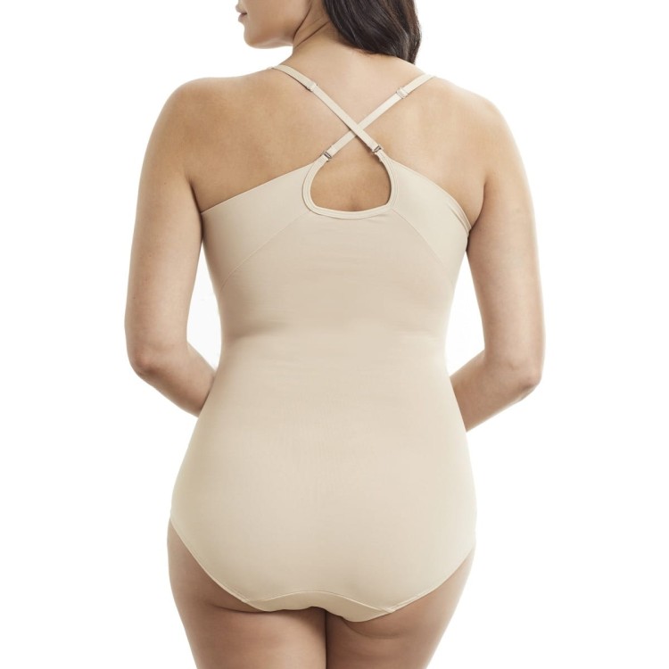 Body modelujące z wbudowaną usztywnianą miseczką bez fiszbiny