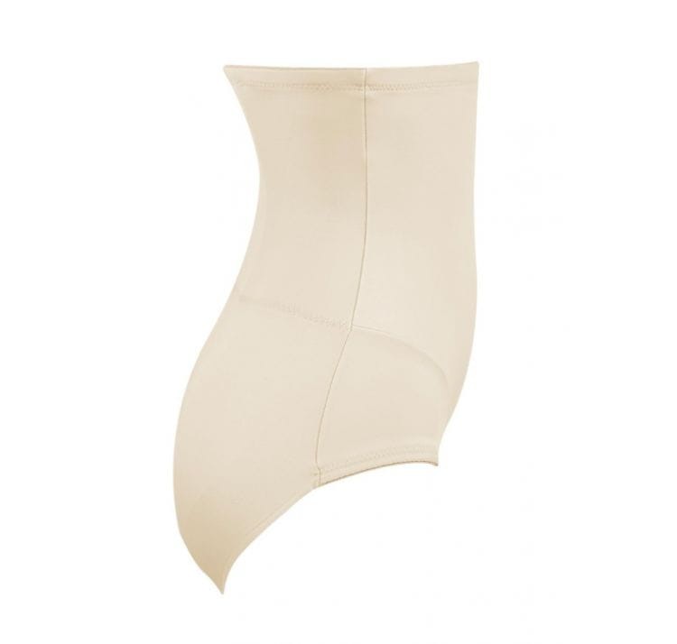 Wysokie figi modelujące wykończone fiszbinami i silikonem beżowe