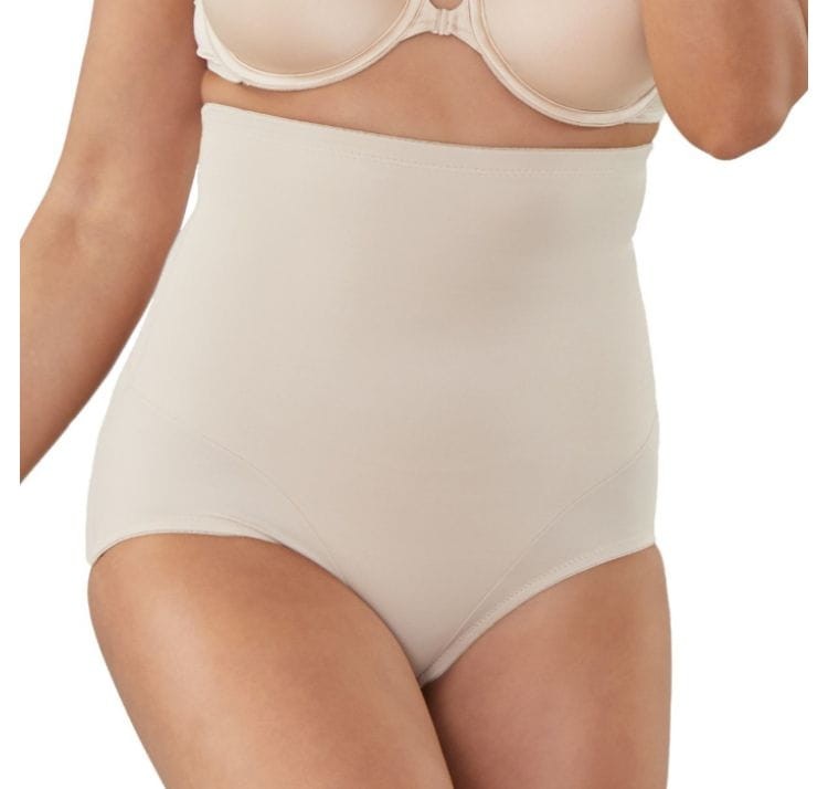 Wysokie figi modelujące wykończone fiszbinami i silikonem beżowe