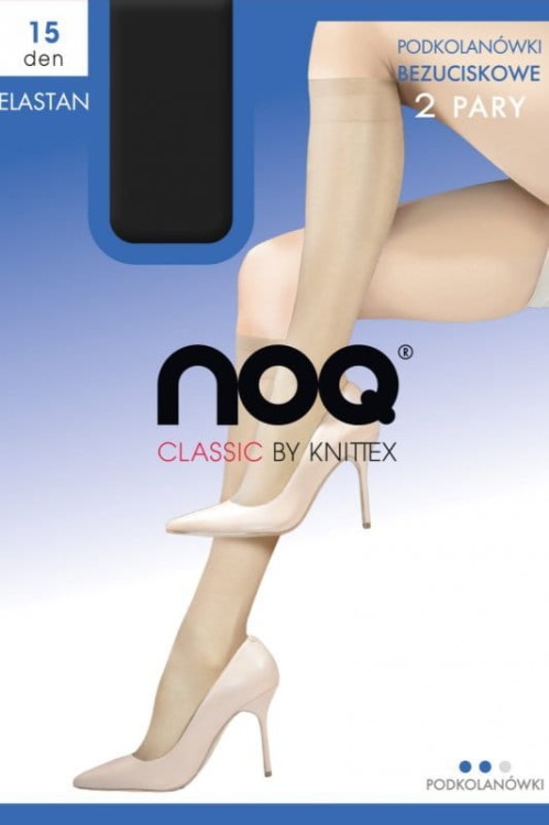 50 DEN Podkolanówki bezuciskowe 2 pary