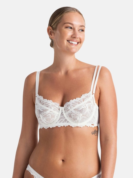 BRIE Miękki kremowy biustonosz na fiszbinie