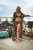 Strój kąpielowy typu bikini z kolorowym haftem