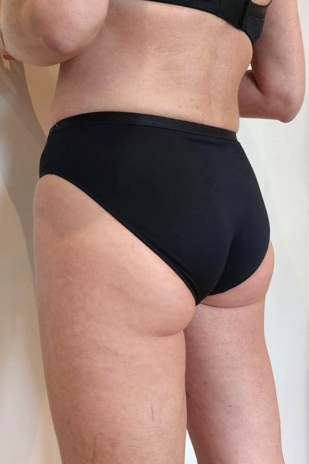 BAMBOO Figi bambusowe, z płaskimi szwami czarne