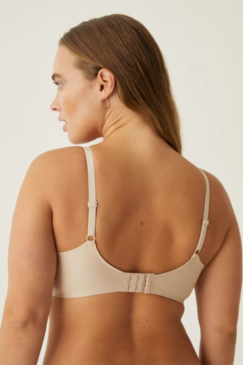 Komfortowy biustonosz bez fiszbin beżowy