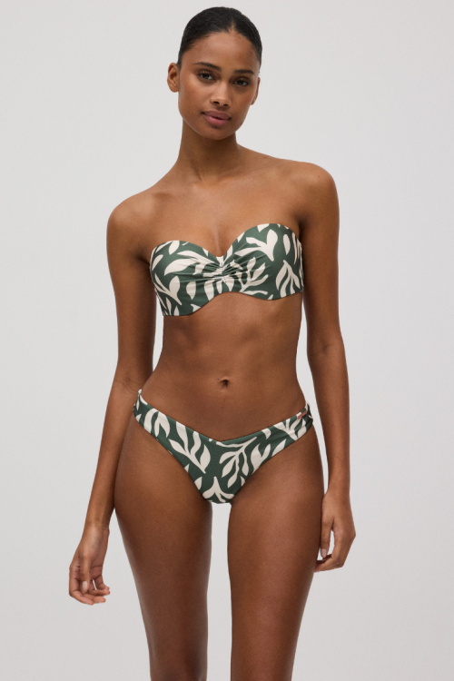Strój kąpielowy z biustonoszem bandeau push up