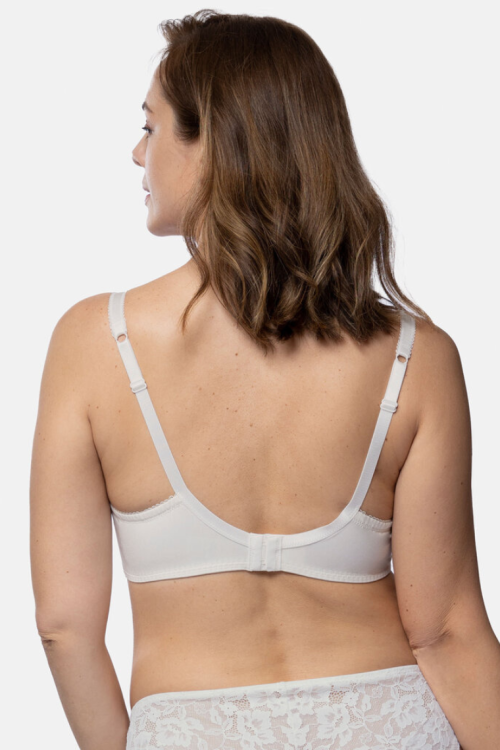 Kremowy miękki biustonosz na fiszbinie