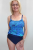 Dwuczęściowy strój kąpielowy tankini z zabudowanymi majtkami