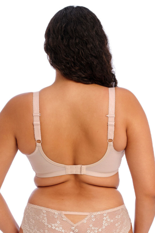 Miękki beżowy biustonosz na fiszbinie typu plunge