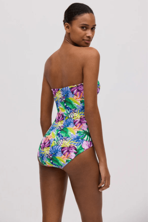 Modelujący jednoczęściowy strój kąpielowy bandeau