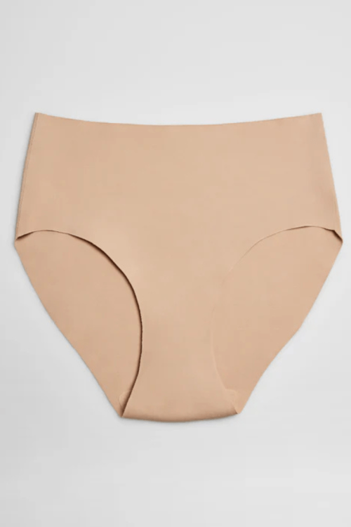 Bawełniane figi bezszwowe beżowe