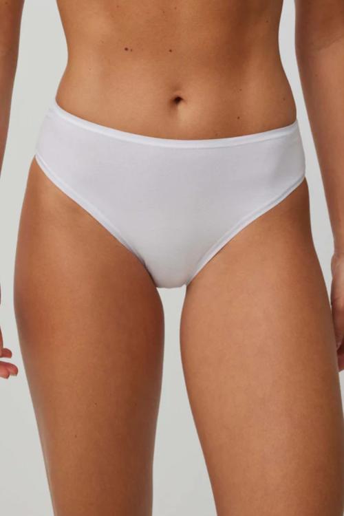 Klasyczne bawełniane figi białe