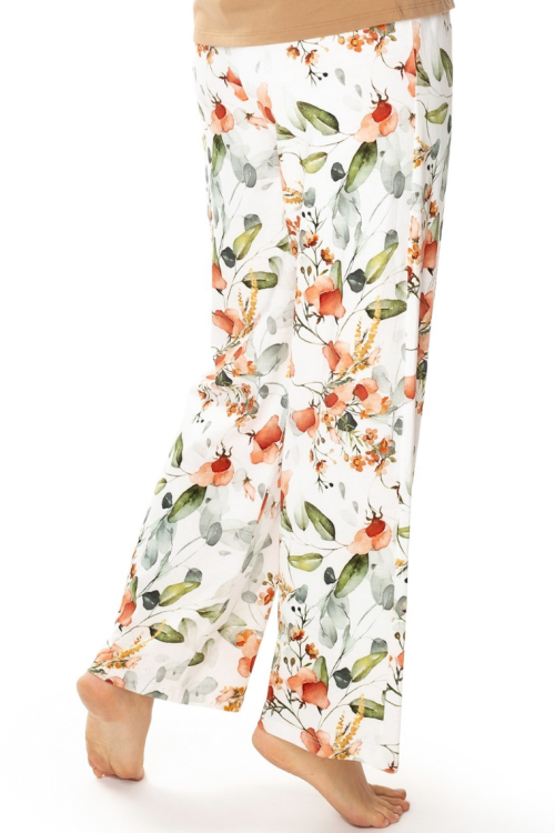 Elegancka piżama bawełniana z rękawem 3/4