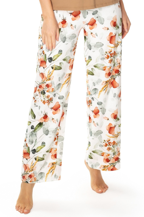 Elegancka piżama bawełniana z rękawem 3/4