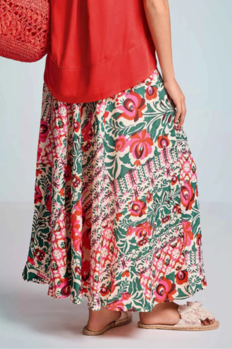 Wzorzysta spódnica maxi