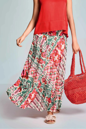 Wzorzysta spódnica maxi