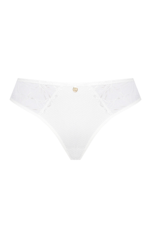 Kremowe figi damskie typu brazyliany