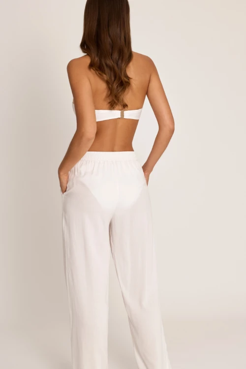 Wiskozowy letni komplet damski – spodnie i kamizelka