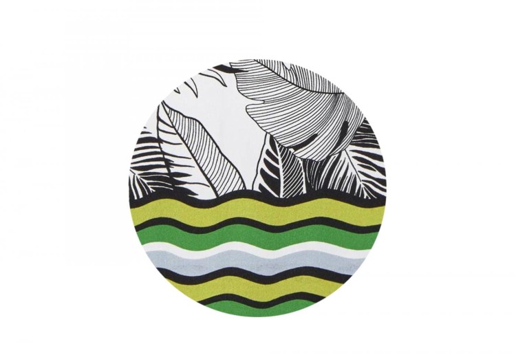 Wiskozowa sukienka plażowa w tropikalny wzór Ringella