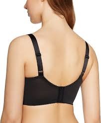 Miękki czarny biustonosz bez fiszbin na duże biusty Naturana