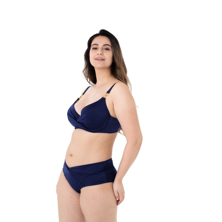 NAVY Figi kąpielowe typu hipster modelujące brzuch
