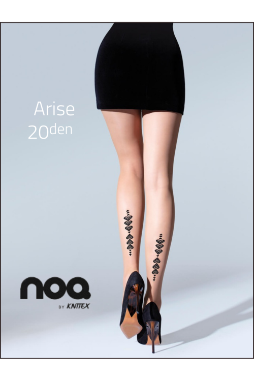 20 den Ozdobne rajstopy z wzorem Arise