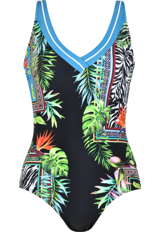 Jednoczęściowy strój kąpielowy modelujący sylwetkę